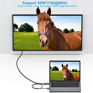 Kabel Benfei HDMI do DisplayPort 4K@60Hz, 2K@144Hz, 1080P@165Hz jednokierunkowy 1,8 M szary 3