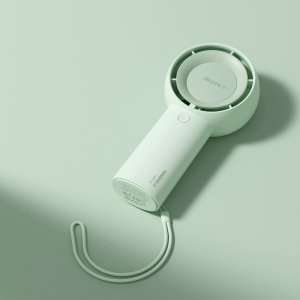 Wentylator Jisulife Ręczny Handheld Fan 5 Plus 4000 mAh mini dmuchawa przenośny wiatraczek - zielony (6975061537441) 3
