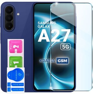krainaGSM Etui do Samsung A27 5G Z Klapką Zamykane Magnetyczne + Szkło 9H 10