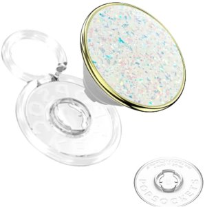 PopSockets PopSockets PopTop Luxe Enamel Opal uchwyt i podstawka do telefonu biały 2