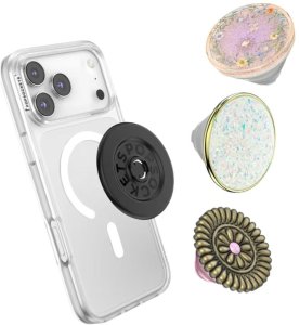PopSockets PopSockets PopTop Luxe Enamel Opal uchwyt i podstawka do telefonu biały 3