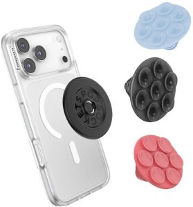 PopSockets PopSockets PopTop Translucent Suck-Up uchwyt        i podstawka do telefonu czarny 3