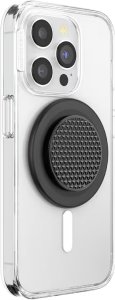 PopSockets PopSocket Round Aluminum Triangle Knurl Grip    MagSafe uchwyt i podstawka do telefonu czarny 5