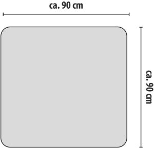 Alpina Podkład ochrona podłogi PE pod fotel biurowy krzesło 90x90CM 3