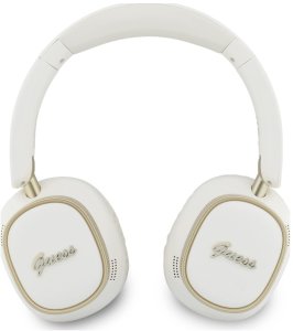 Słuchawki Guess Nauszne Bluetooth ENC Rectangle Metal Script biały 2