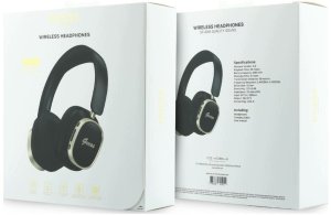Słuchawki Guess Nauszne Bluetooth ENC Rectangle Metal Script czarny 5