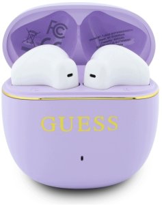 Słuchawki Guess TWS Glossy Gold Line Classic fioletowy 4