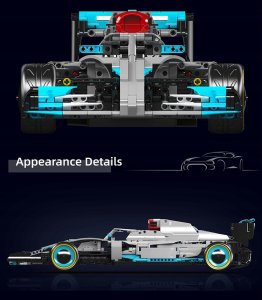 Mould King Formula One Racing Car 13171 | Zestaw klocków | 1257 elementów (MK13171) 4