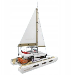 Mould King Catamaran Sailboat 10217 | Zestaw klocków | 890 elementów (MK10217) 2