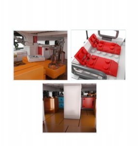 Mould King Catamaran Sailboat 10217 | Zestaw klocków | 890 elementów (MK10217) 3