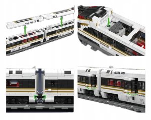 Mould King Fuxing Emu High-Speed Train 12015 | Zestaw klocków | 2117 elementów (MK12015) 3