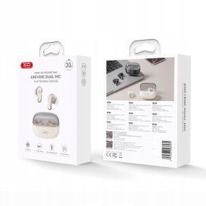 Słuchawki XO Bluetooth TWS beżowe ANC + ENC (G42) 3