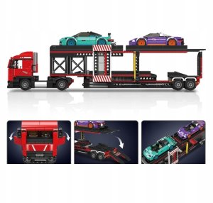 Mould King Sports Car Transporter Truck 24078 | Zestaw klocków | 997 elementów (MK24078) 4