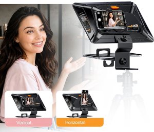 LensGo Teleprompter Prompter 12,9"" Bluetooth Telefon Tablet Vlog HD / / Tc12p (SB11916) 6