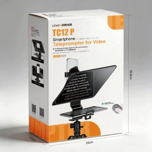 LensGo Teleprompter Prompter 12,9"" Bluetooth Telefon Tablet Vlog HD / / Tc12p (SB11916) 10