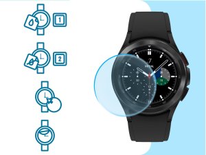 Hello Case 2-PAK Szkło Hybrydowe Do Samsung Galaxy Watch4 Classic 46 mm (Szkiełko) (BUND0562) 4