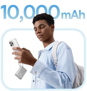 Baseus Powerbank PicoGo 10000mAh 45W z wyświetlaczem cyfrowym z wbudowanym kablem USB-C - tytanowy 11