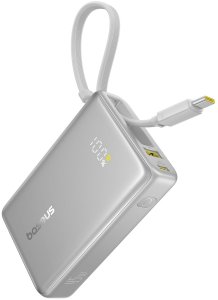 Baseus Powerbank PicoGo 10000mAh 45W z wyświetlaczem cyfrowym z wbudowanym kablem USB-C - tytanowy 3