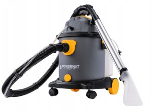 Odkurzacz przemysłowy Powermat 20L 2000W do kurzu wody tapicerki 4 końcówki 2 rury 3L 6