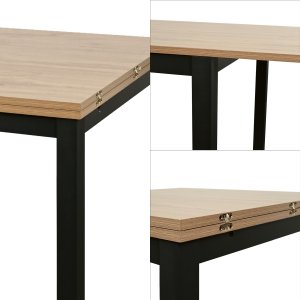Kontrasto Stół rozkładany Alex 80-160x80 cm dąb do jadalni i salonu 3