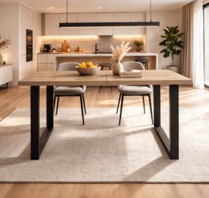 Kontrasto Stół rozkładany Artur 120-160x80 cm dąb prostokątny do jadalni i salonu 7
