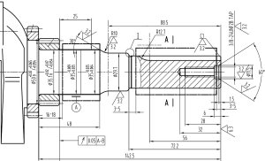 Rato Silnik R390 wał poziomy 25,4 Mm / 88 Mm R390 2