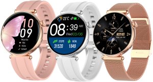 Smartwatch Lazird Damski zegarek EKG BMI rozmowy AMOLED 466x466 złoty 2