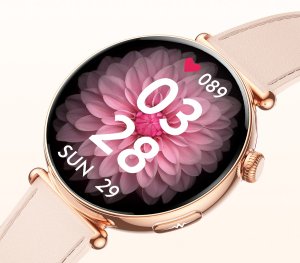 Smartwatch Lazird Damski zegarek EKG BMI rozmowy AMOLED 466x466 złoty 4