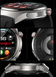 Smartwatch Lazird EKG AMOLED CIŚNIENOMIERZ BMI GLUKOZA 440MAH PPG czarny 5