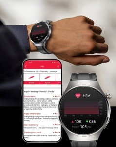 Smartwatch Lazird EKG AMOLED CIŚNIENOMIERZ BMI GLUKOZA 440MAH PPG czarny 7