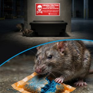 NO PEST Trutka trucizna na szczury myszy gryzonie środek gryzoniobójczy orzechowa niebieska pasta brodifakum "Ultra Strong" 25kg 10
