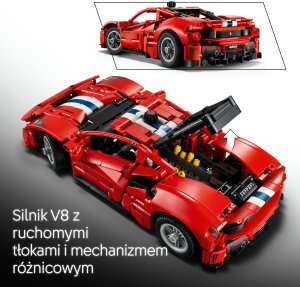LEGO Technic Samochód Ferrari 488 Pista (42235) 3