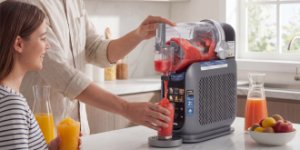 Maszynka do lodów Domo Maszyna 2w1 do lodów i napojów typu slush Humanas DualChill - szara 18