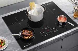 Płyta grzewcza Amzchef Indukcyjna 80 cm do zabudow, 5 stref 9 stopni 9500 W (CE-FS-I95S-GFFDD01) 6