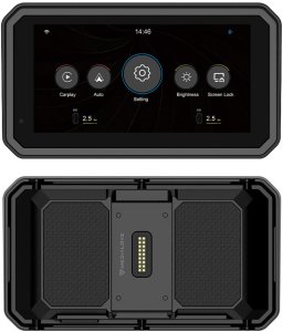 Nawigacja GPS Medialove Ekran motocyklowy Medialove M6 Quick Carplay Android Auto Szybki Montaż + TPMS 3