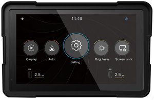 Nawigacja GPS Medialove Ekran motocyklowy Medialove M7 Quick Carplay Android Auto Szybki Montaż + TPMS 7