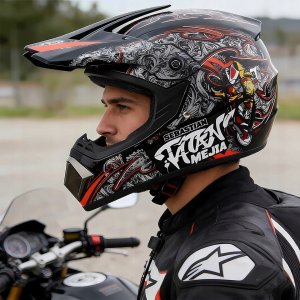 PRO-BIKER Kask Crossowy Motocyklowy Enduro Quad Lekki Gogle Rękawice Maska M Braders (18751183425) 3