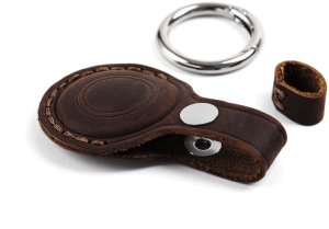 Mobile Origin MOBILE ORIGIN AIRTAG OUTDOOR LEATHER KEYCHAIN A7, MIDNIGHT BROWN 3