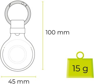 Mobile Origin MOBILE ORIGIN AIRTAG OUTDOOR LEATHER KEYCHAIN A7, MIDNIGHT BROWN 8
