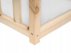 Meblar Łóżko dziecięce Drewno sosnowe AURIBEAU 90 x 200 cm Jasnobrązowy (707878 Bel) 3