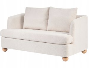 Beliani Sofa dla 2 osób RATTVIK Boucle Złamana biel (726317) 2