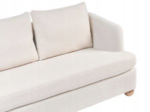 Beliani Sofa dla 2 osób RATTVIK Boucle Złamana biel (726317) 3