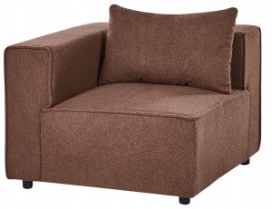 Beliani Moduł narożny AXEBO Brązowy Boucle (805231) 10