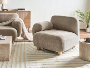 Beliani Moduł narożny AMLI Prawostronny Beżowy (731642) 8