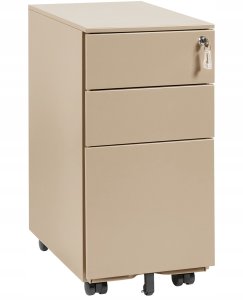 Beliani Szafka biurowa BOLSENA metal beżowy (812150) 2