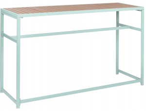 Beliani Stolik ogrodowy barowy AVETRANA 150 cm 50 cm Jasnozielony (811576) 2