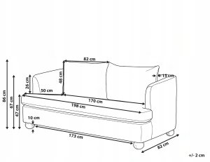 Beliani Sofa dla 3 osób RATTVIK Boucle Beżowy (726792) 7