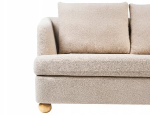 Beliani Sofa dla 3 osób RATTVIK Boucle Beżowy (726792) 8