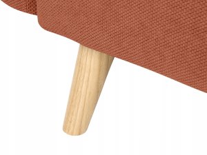 Beliani Sofa rozkładana dla 3 osób ASBY Pomarańczowy (810155) 4