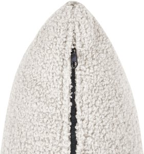 Beliani Moduł 1-osobowy AXEBO Złamana biel Boucle (804875) 3